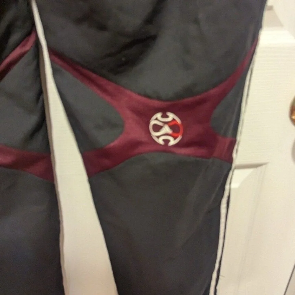Vintage Y2K Adidas 3 Stripes with Track Pants Burgundy Panel Soccer‎ M